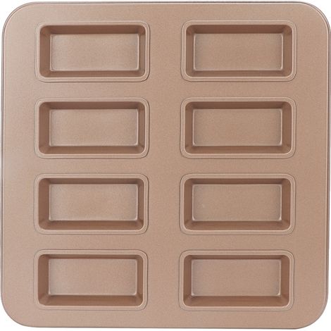 Plaque de cuisson rectangulaire à 8 compartiments, moule à pain antiadhésif pour la cuisine domestique (1/5)