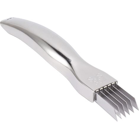 Frühlingszwiebelschneider aus Edelstahl, Gemüsereibe für Karotten und Kartoffeln, praktisches Küchenaccessoire (1/5)