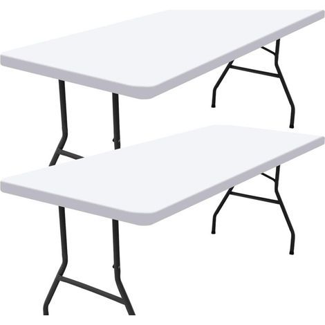 Lot de 2 nappes de pique-nique rectangulaires,pour tables de 8 pieds(beige,30"x96") (1/4)