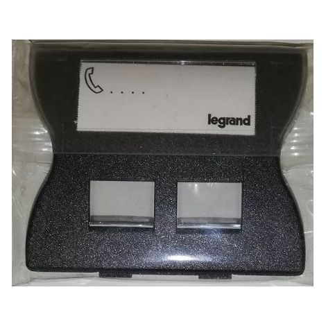Legrand 085984 Tapacubos Sagane Graphimat doble toma RJ45