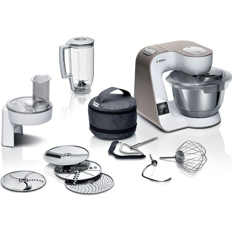Bosch Robot da Cucina MUM5XW20 Capacità 3.9 L Potenza 1000 W Colore Bianco / Champagne (1/5)