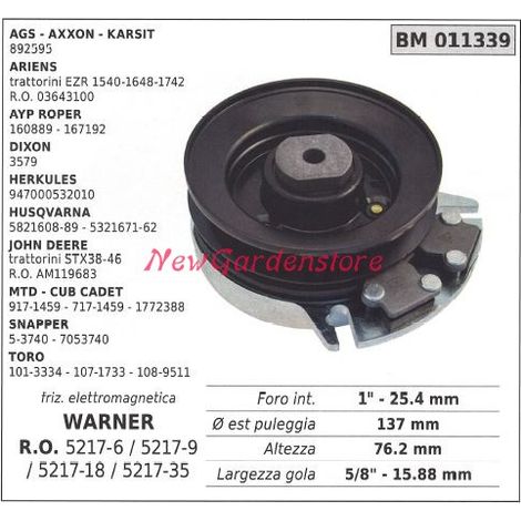 WARNER elektromagnetische Kupplung 011339