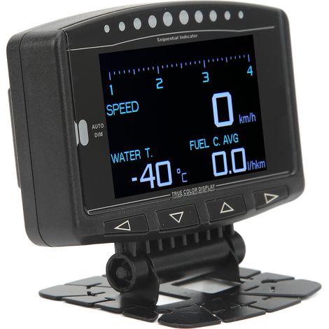 Manomètre OBD2 2,8 pouces Écran Multifonction Température Eau Tension Vitesse Pression Turbo Indicateurs RGB Compatible Mazda (1/5)