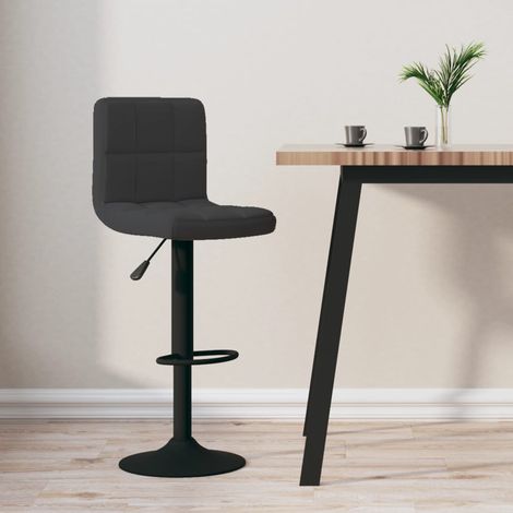 Tabouret de bar Noir Velours vidaXL (1/5)
