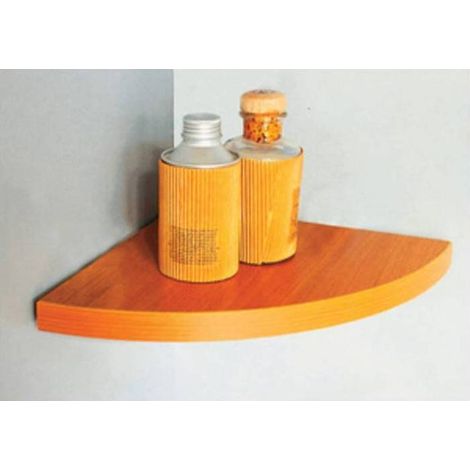 5 x MENSOLA ANGOLO SQUADRATA NOCE 50X50X1,8 CM