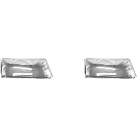 Cubiertas/tapas de lentes/cubiertas transparentes para los dos conjuntos de faros derechos de los modelos Skoda Octavia de 2001 a 2004.