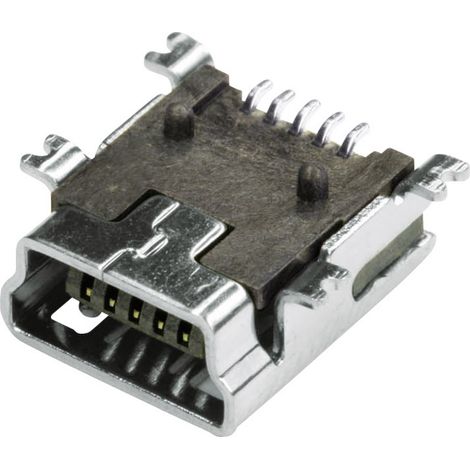 Embase CMS mini USB-B econ connect MUB1B5SMD embase femelle horizontale USB 2.0 1 port 1 pc(s)