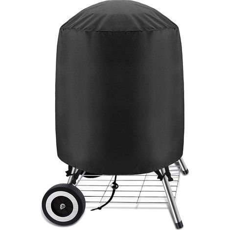 Housses pour Barbecue Rond Couverture Housse Bâche De Protection pour Barbecue BBQ Jardin Charbon Barbecue Grill 70 × 70cm (1/5)