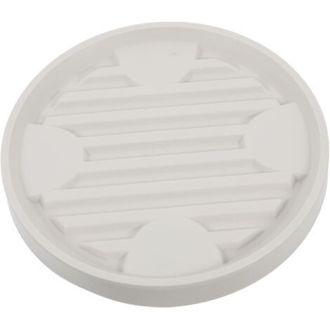 Chariot à roulettes beige pour pots de fleurs, diamètre intérieur 16.3 cm, pour intérieur et extérieur, 1 pièce (1/5)