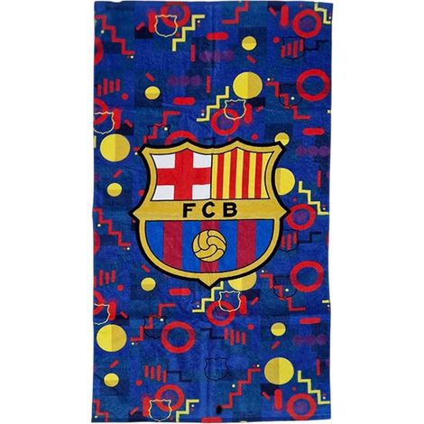 Telo mare FC Barcelona ad asciugatura rapida, grande, 180 x 100 cm, Lewandowski Szczęsny, in microfibra.