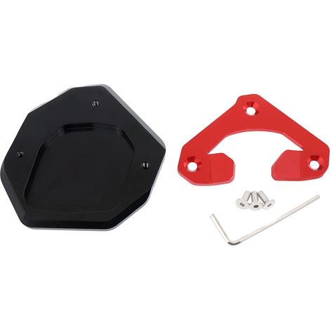 Béquille de moto (rouge, sans logo) compatible avec YAMAHA TENERE 700 XTZ 700 (2019-2023) - Extension de béquille latérale - MaxPower (1/4)