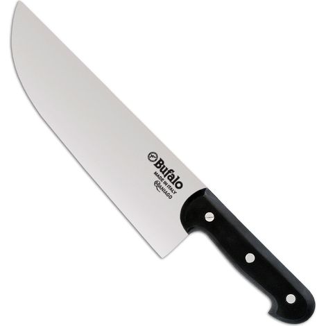 Coltello Trinciante Lama 36 cm Bufalo Mezzo Colpo 196/36 Manico Nero