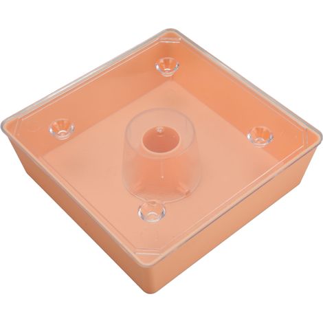 Quadratisches Acryl-Bienenset für den Außenbereich, geeignet als Kolibri-Futterstelle und Tränke für die Imkerei (1/5)