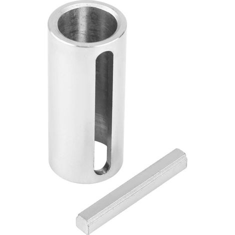 Manchon adaptateur d'arbre moteur 19mm à 25,4mm – Acier laminé à froid – Clavette étagée pour poulie – Usinage CNC de précision (1/5)