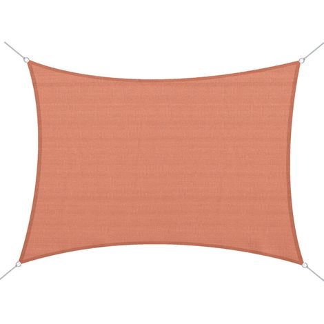 ACKERMAN – Voile d'ombrage rectangulaire 4 x 6 m en HDPE 185 g/m², bloque 90 % des UV, maillage micro-perforé pour circulation d'air et d'eau (1/5)