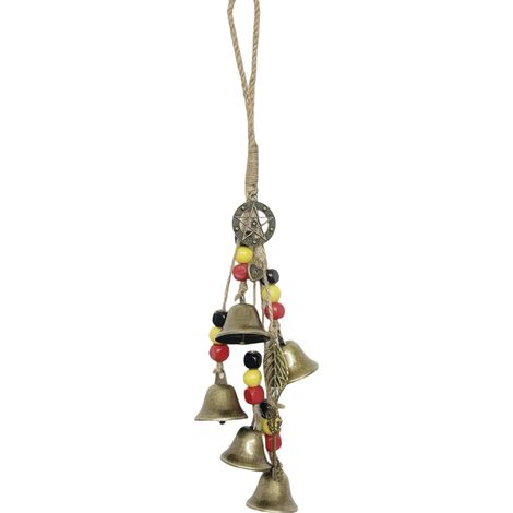 Cloches de sorcière, cloches de sorcière pour la protection de la maison, décorations artisanales de sorcellerie, pour fenêtre, porche et jardin (1/5)