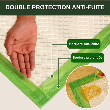Tapis de propreté jetable pour chien XL 70x85 cm alèse absorbante anti-fuites pour chiot et animaux de compagnie (1/5)