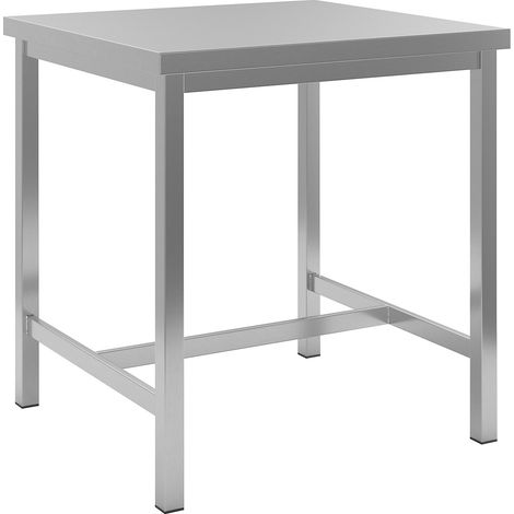 eurokraft basic, Poste de travail en inox, 1 traverse, largeur