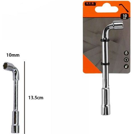 Trade Shop - Chiave A Bussola A Pipa Bocca Esagonale Cromo Vanadio Acciaio Da 10 Mm 60231 -