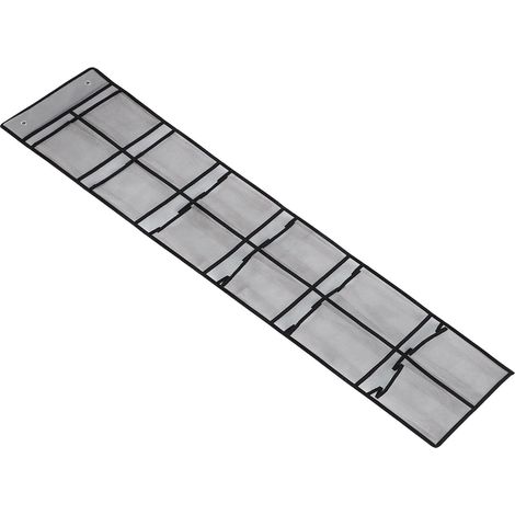 CCYKXA Graue Aufbewahrungstasche aus Vliesstoff mit 12 Fächern zum Aufhängen an der Tür – ideal für Accessoires und als praktischer Mehrzweck-Wandorganizer. (1/5)