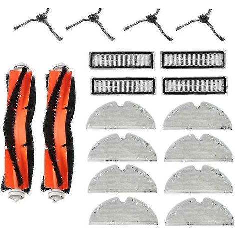 18 pièces pour aspirateur Dream D9 / Bot L10 Pro L10 : accessoires, brosse latérale, filtre, balai et brosse principale. (1/5)