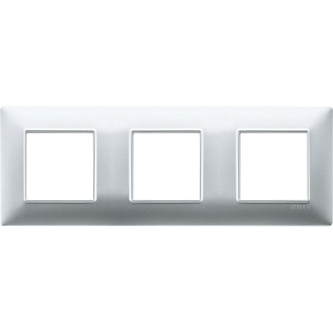 VIMAR - 14644.20 Plaque 6M (2+2+2) int71 argent mat