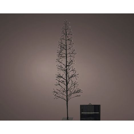 Arbre solaire microLED (lumière vacillante) 192 LED Blanc chaud LUMINEO (1/2)