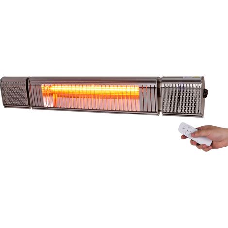 MaxxGarden Calefactor Exterior para Terraza – Para Pared y Techo. Calefactor con Mando a Distancia – Altavoz Bluetooth Incluido. 2000 W (1/5)
