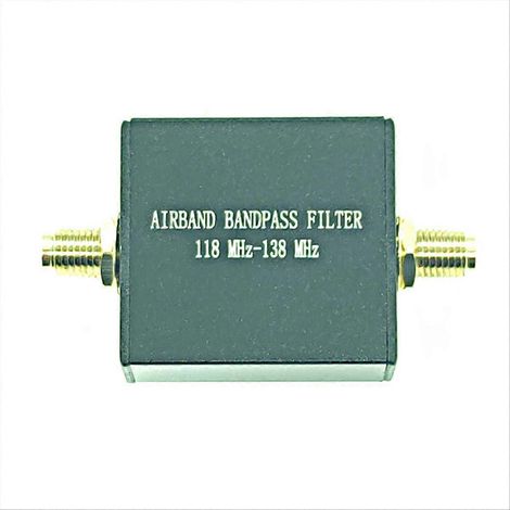 Filtre passe-bande avionique 118-138 MHz, BPF réception seule, pour radio aviation et scanner (1/5)