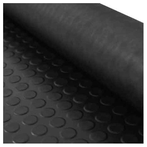 TAPPETO BOLLATO IN GOMMA CARDINALE H.cm 120x10 mt - Spess.3 mm - Col. Nero - 12 mq- CARDINALE