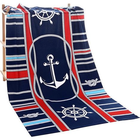 Serviette de Plage Personnalisée pour Hommes, Grande Taille 180x100 cm, Microfibre Absorbante et Séchage Rapide, Idéale pour Piscine et Voyage (1/4)