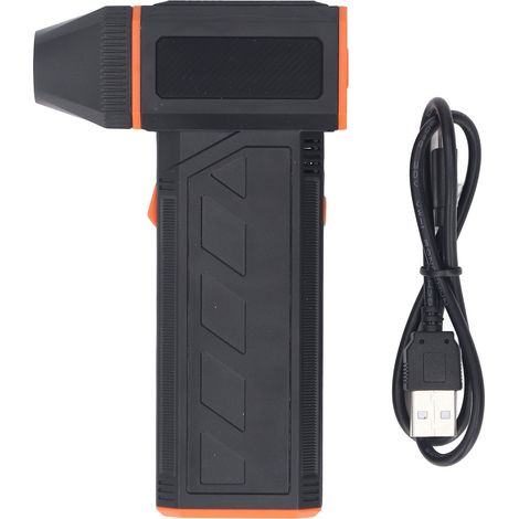 Ventilatore a turbina portatile, 120.000 giri/minuto, alta velocità, portatile, 3 velocità regolabili, soffiatore a getto secco per sport all'aria aperta, campeggio e viaggi. (1/5)