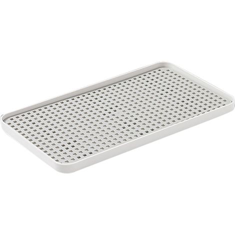 Rack À Vaisselle - Plateau De Drainage Amovible Pour Évier - Support Polypropylène Léger Et Compact - Pour Ustensiles Et Verres - 1 Pièce (1/5)