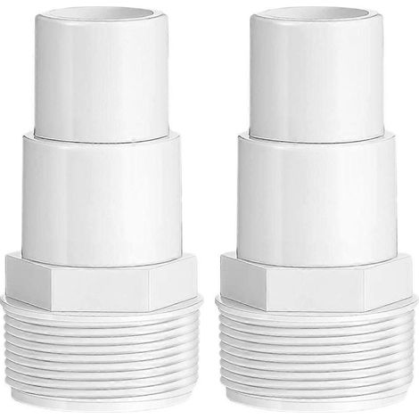 2 pièces de rechange pratiques pour pompe de piscine, adaptateur de réparation de pompe de piscine, adaptateur de pompe en plastique pour piscine