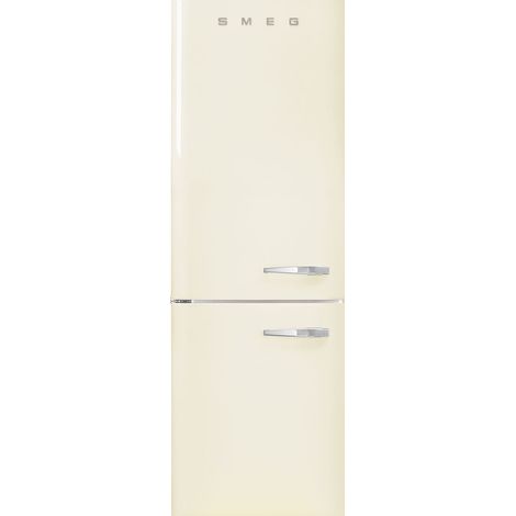Smeg FAB32LCR6 frigorifero con congelatore Libera installazione 331 L Crema Made in Italy. Capacità netta totale: 331 L. Cerniera porta: Sinistra, Tipo di display: LED. Classe climatica: SN-T, Emis... (1/4)