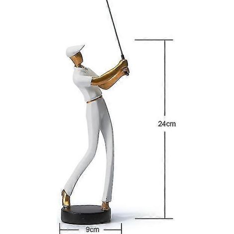 Statue Golfeur Moderne 2021, Figurine Sport Déco Maison, Ornement Salon Meuble TV, Accessoire Bureau, Pièce Artisanale pour Étagère, Cadeau (1/5)