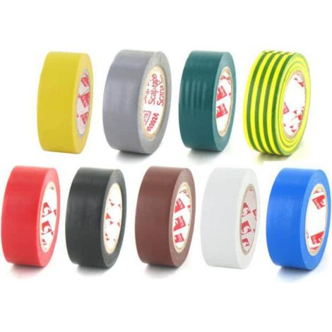 Pack rubans adhésifs électriques SCAPA - PVC - 9 couleurs - 15mm - 2702-15