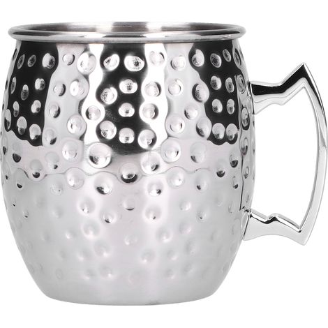Verre à bière de style vintage, 550 ml, en acier inoxydable, parfait pour le vin, le café et les cocktails, un récipient idéal pour les bars à domicile. (1/5)