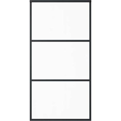 Maison Exclusive - Schiebetür ESG-Glas und Aluminium 102x205 cm S