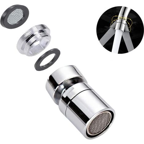 SJUNJIE 360° Pivotant Aérateurs de Robinet 22mm Réglable Spout Aérateur en Laiton Filetage Femelle M22 M24 Filtre Barboteur pour Cuisine Salle De Bain (1/5)