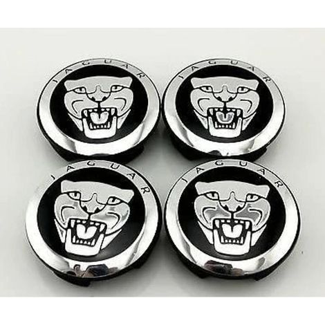 Lot de 4 enjoliveurs pour Jaguar XJ XF XK X-TYPE, avec molettes de réglage. (1/4)