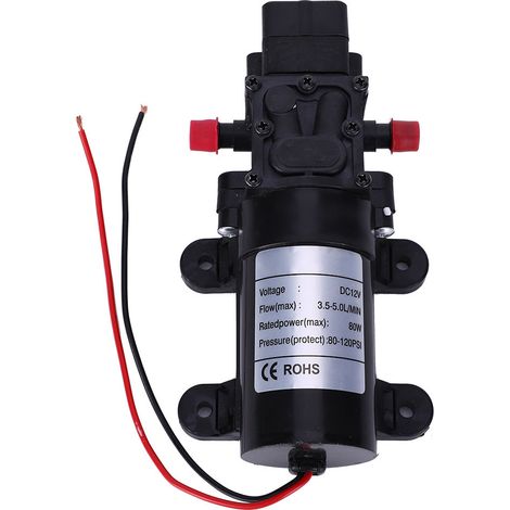 Mini pompe à membrane intelligente pour purificateur d'eau DC12V FL3210-80W, diamètre de sortie 10 mm