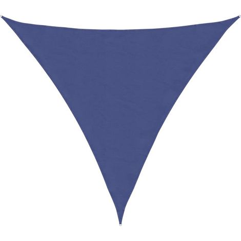 Voile d'ombrage Voile de parasol tissu oxford triangulaire 3,6x3,6x3,6 m bleu (1/5)
