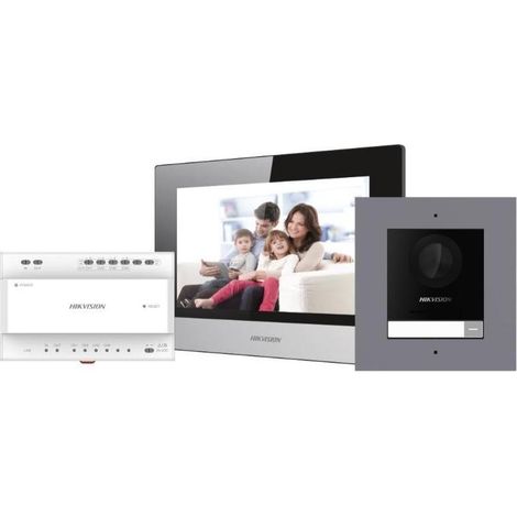 Moniteur d'intérieur 7'' tactile – Résolution 1024x600 – Port HDMI et VGA – Pour vidéosurveillance HIKVISION