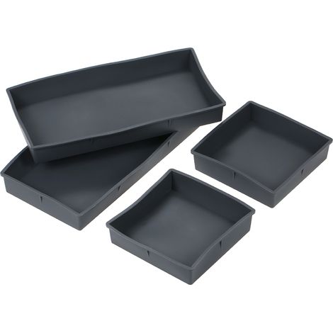 Bandejas rectangulares para hornear + 2 bandejas cuadradas de silicona para hornear pan y pasteles, separador de horno. (1/5)