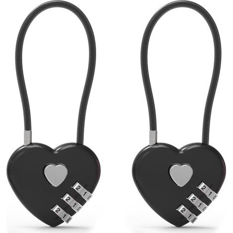 Cadenas à combinaison de qualité supérieure, cadenas à combinaison pour sécurité de voyage, petit câble antivol pour sac à dos, mot de(13,5cm) (1/5)