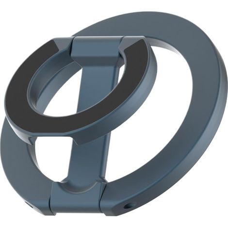 Support magnétique pour téléphone portable - Anneau magnétique double face avec rotation à 360° - Support de téléphone portable pour main, tableau de bord de voiture et miroir - Support de smartphone (1/5)