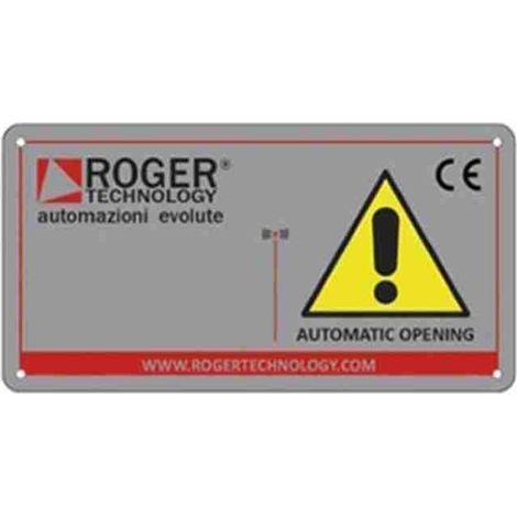 Roger - R99/C/001 TABELLA SEGNALETICA ROGER