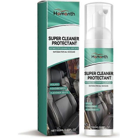 Nettoie efficacement les taches tenaces. Convient aux sièges en cuir et en tissu. Redonne à tous vos espaces leur éclat. Marques 100 ml (1/5)