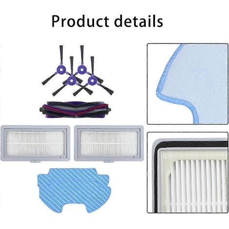 Pièces détachées pour aspirateur robot Samsung PowerBot VR05R503/SA DJ81-00167A : brosses de nettoyage, brosses latérales, filtre. (1/4)